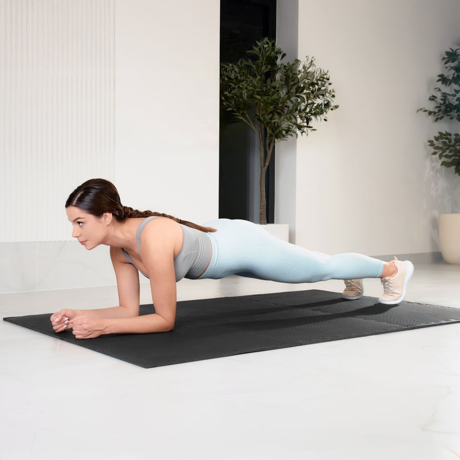 Mata puzzle EVA 1cm czarna - 4