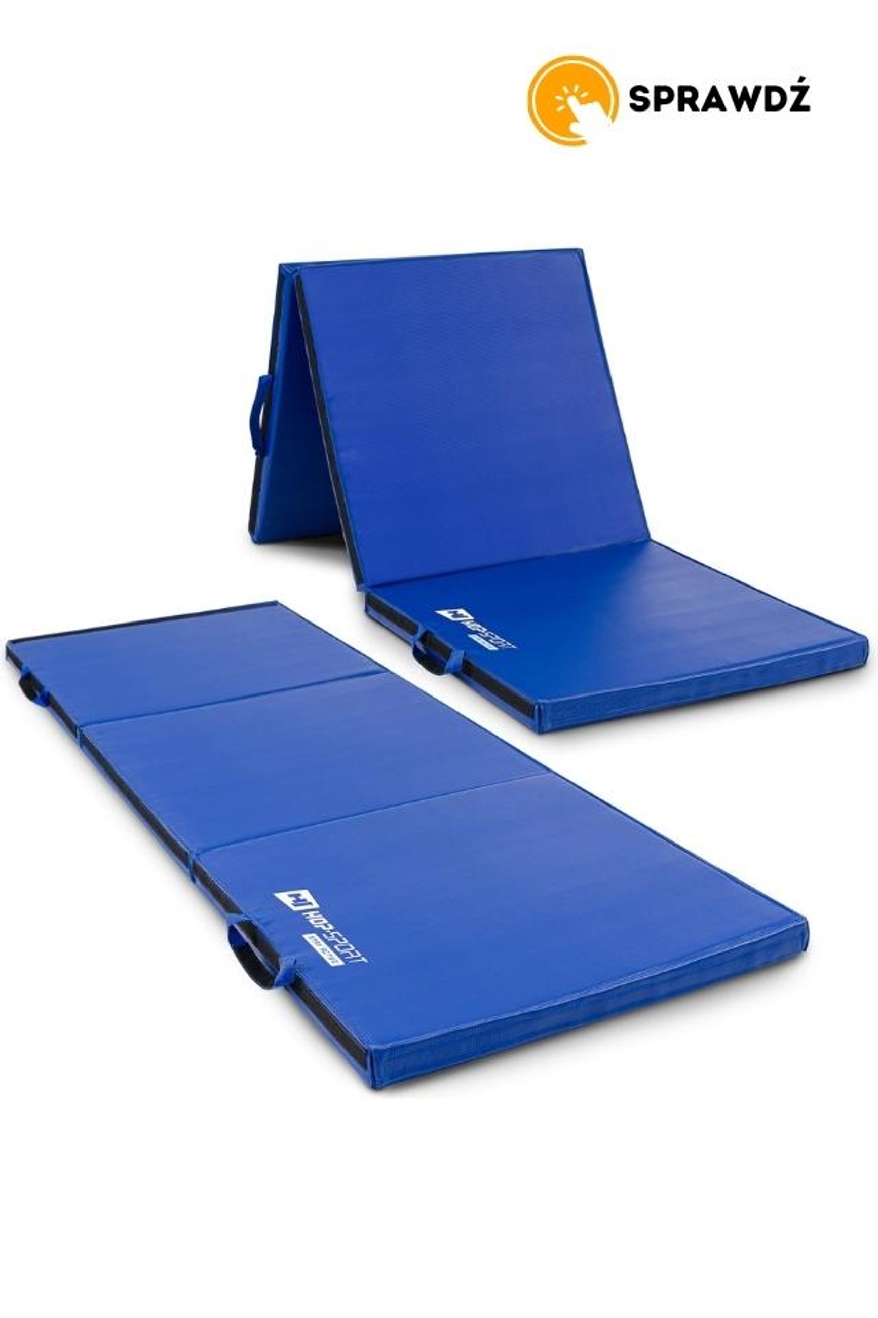 materac gimnastyczny miękki, niebieski Hop-Sport