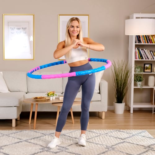 Hula-hop 103cm HS-048HH różowo-