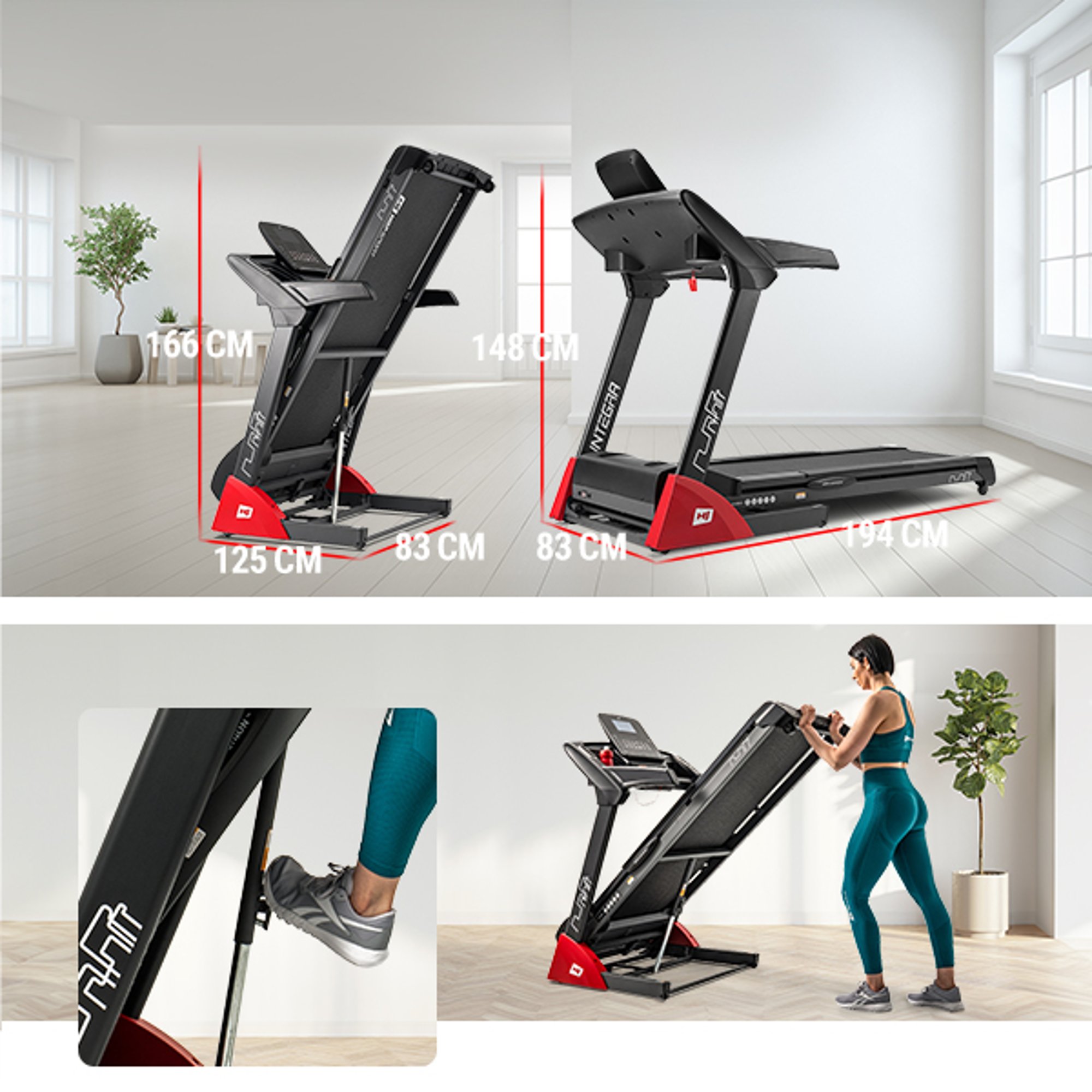 Automatyczne składanie bieżni Integra