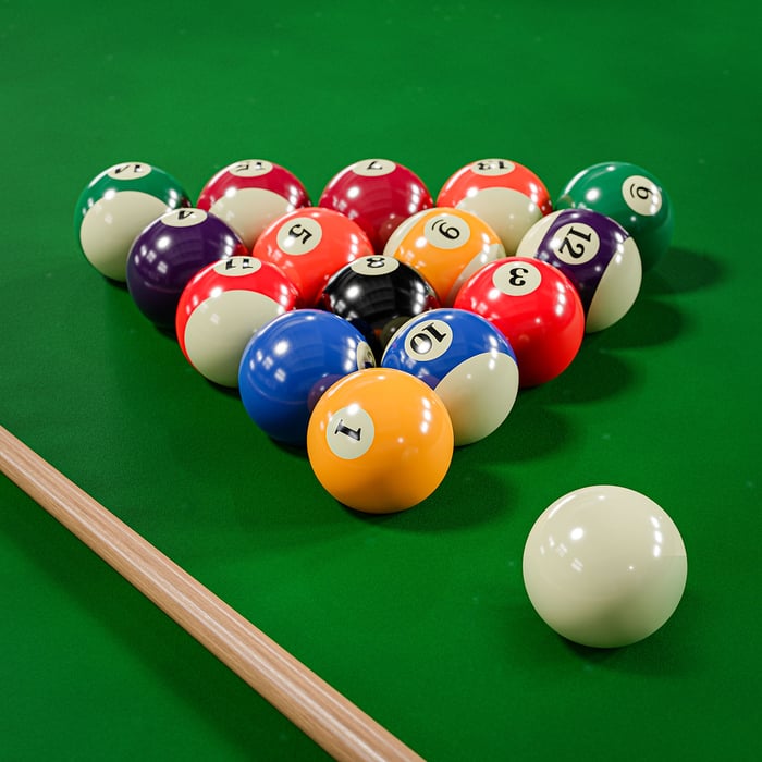 Bile do bilarda w rozmiarze 57.2 mm, bile wykonane z najwyższej jakości żywicy termoutwardzalne