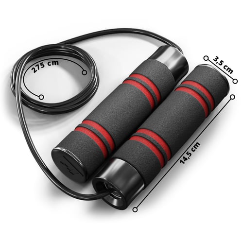 Skakanka z obciążeniem czarna