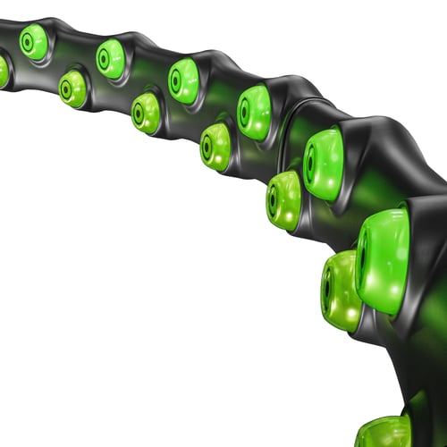 Hula-hop 98cm HS-064HH czarny