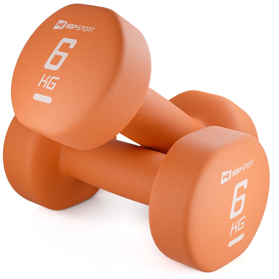 Zestaw hantelek winylowych okrą