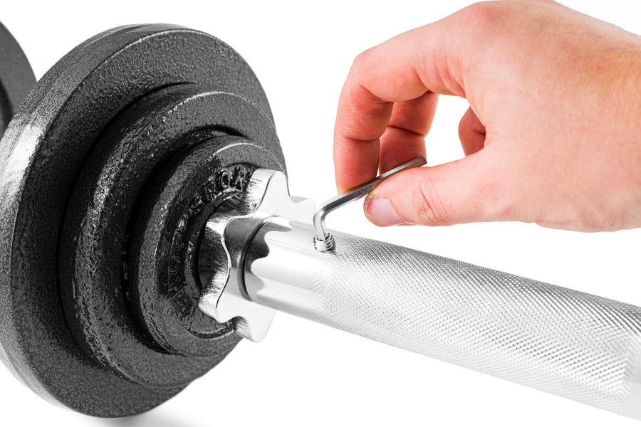 Zestaw hantli żeliwnych 2x15kg