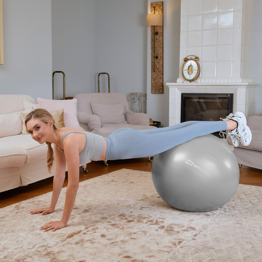 Yoga ball 65cm HS-R065YB - grey