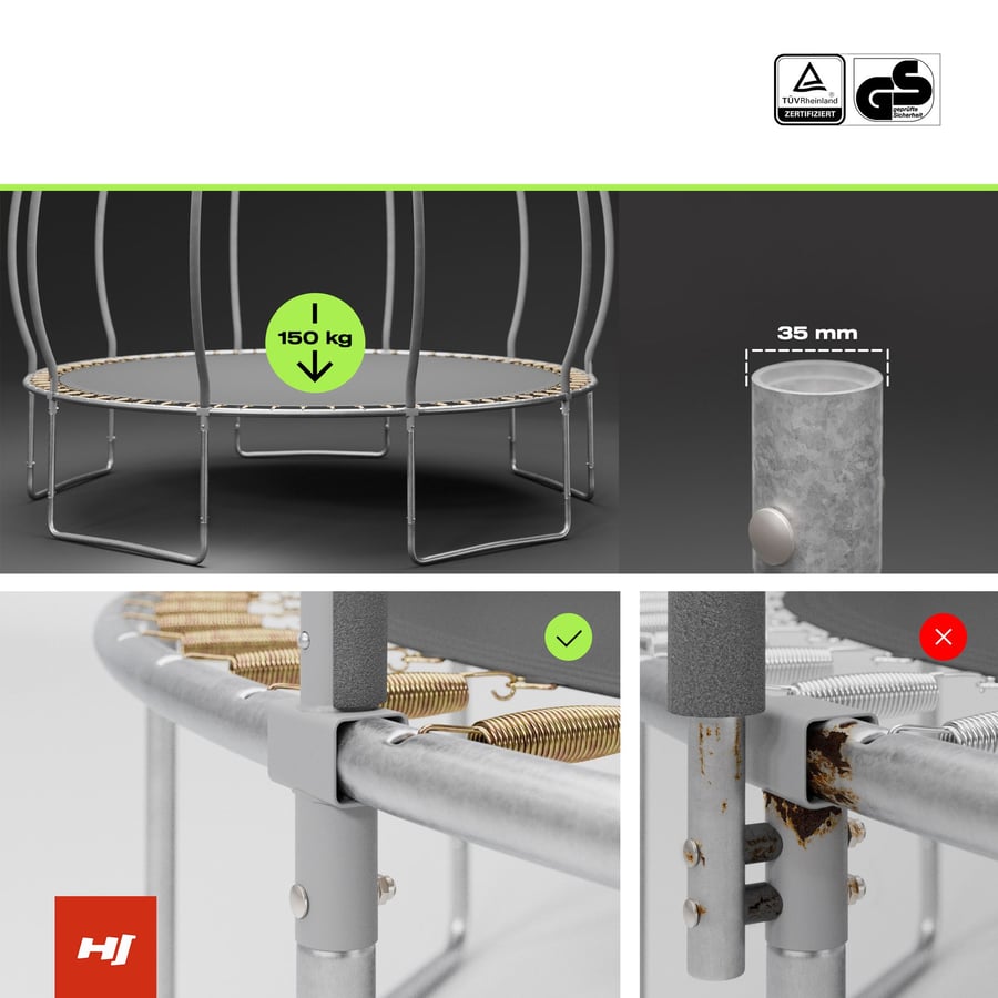 Trampolina dynia 12FT z siatką