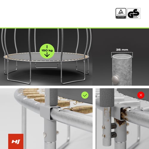 Trampolina dynia 12FT z siatką