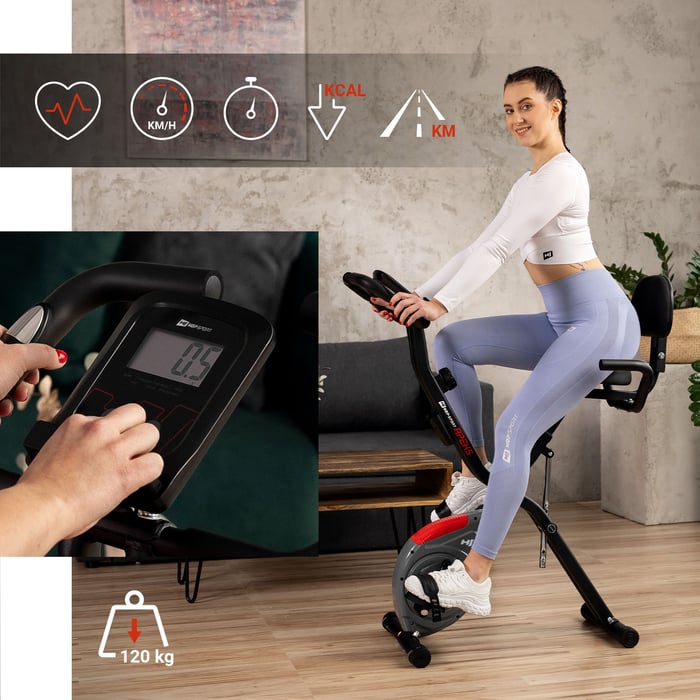 Komputer treningowy w rowerku HS-3030X Apeks szarym