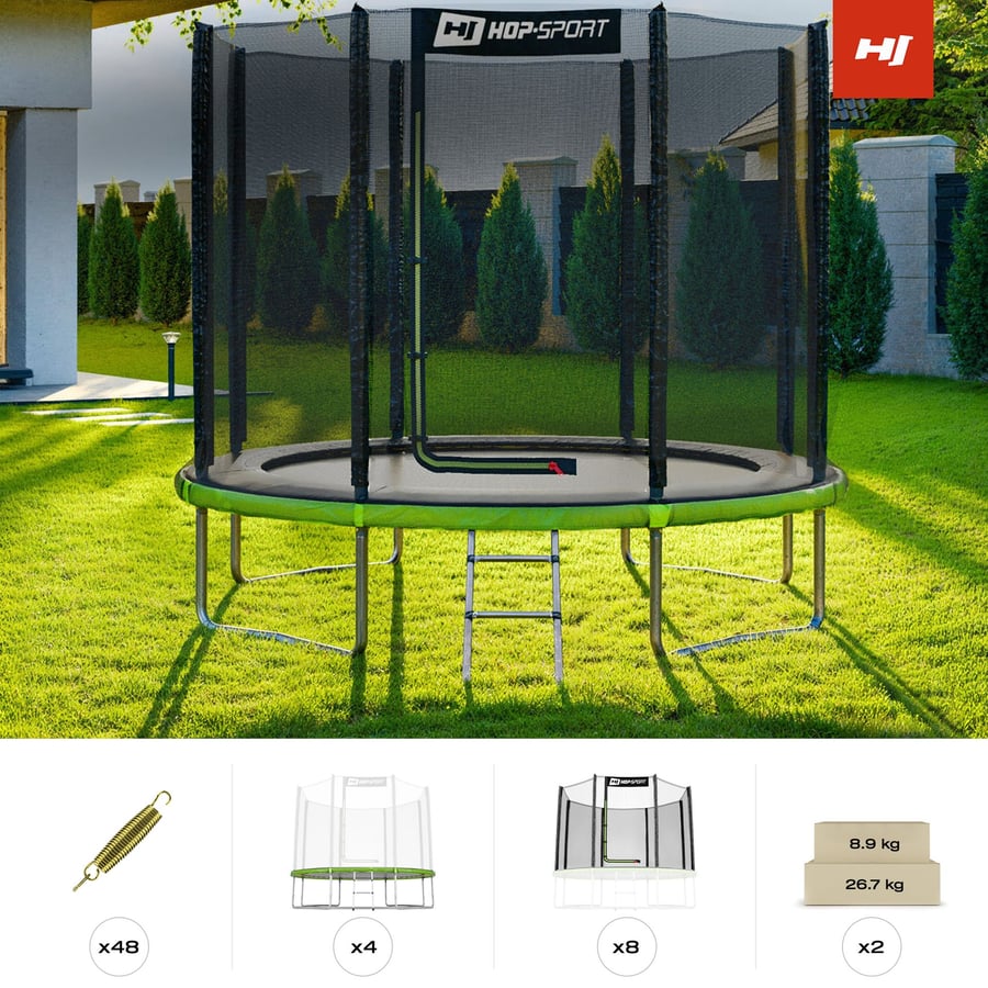 Trampolina 8FT z siatką zewnętr - 6