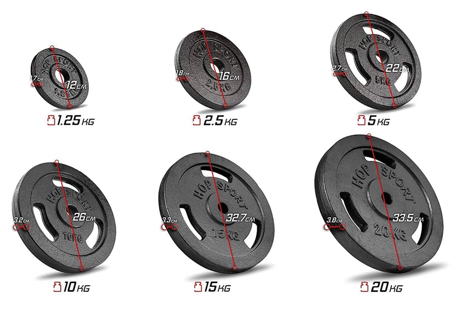 Zestaw obciążeń żeliwnych Stron
