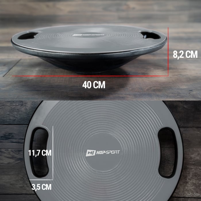 wymiary dysku do balansowania szarego marki Hop-Sport