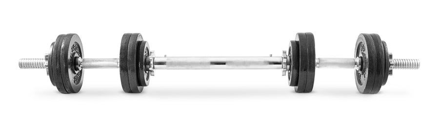 Zestaw hantli żeliwnych 2x15kg