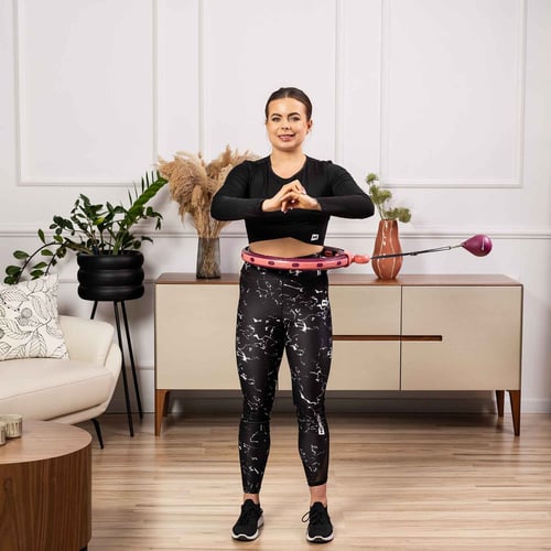 HULA HOOP CIEMNO RÓŻOWE NOWE