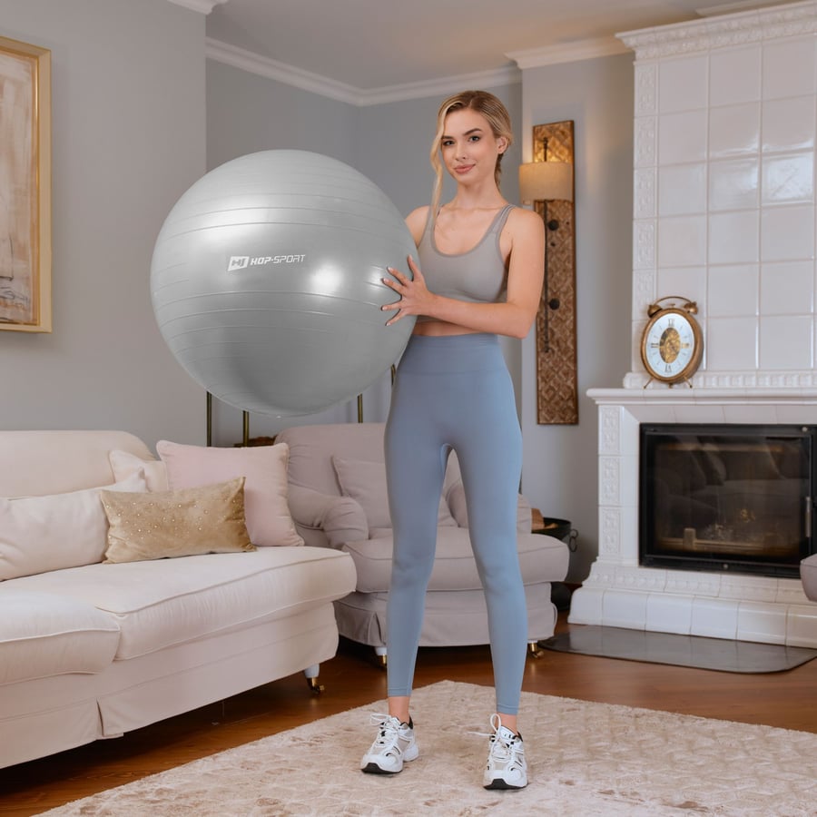 Yoga ball 65cm HS-R065YB - grey