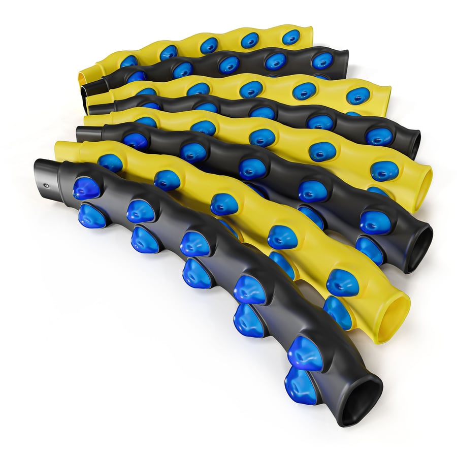 Hula-hop 110cm HS-080HH żółto-c