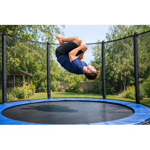 Jak zrobić salto na trampolinie w przód i w tył? Poradnik