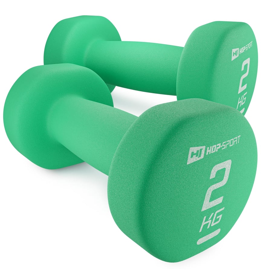 Zestaw hantelek winylowych okrą - 5