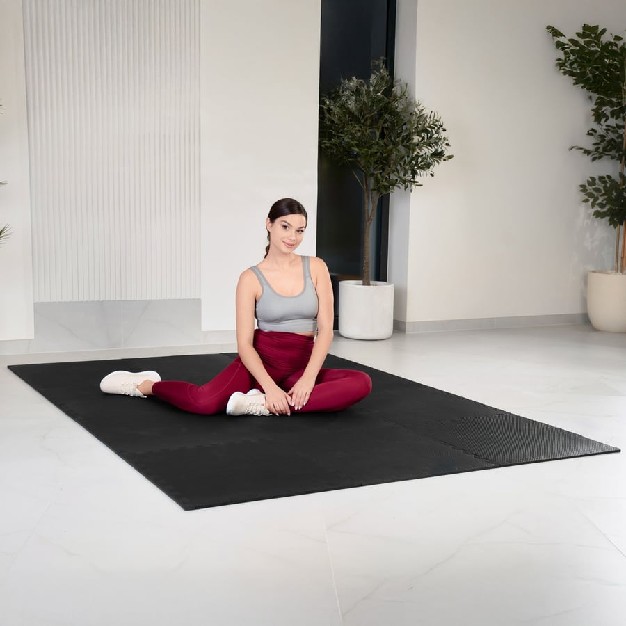 Mata puzzle EVA 1cm czarna - 4 - 3