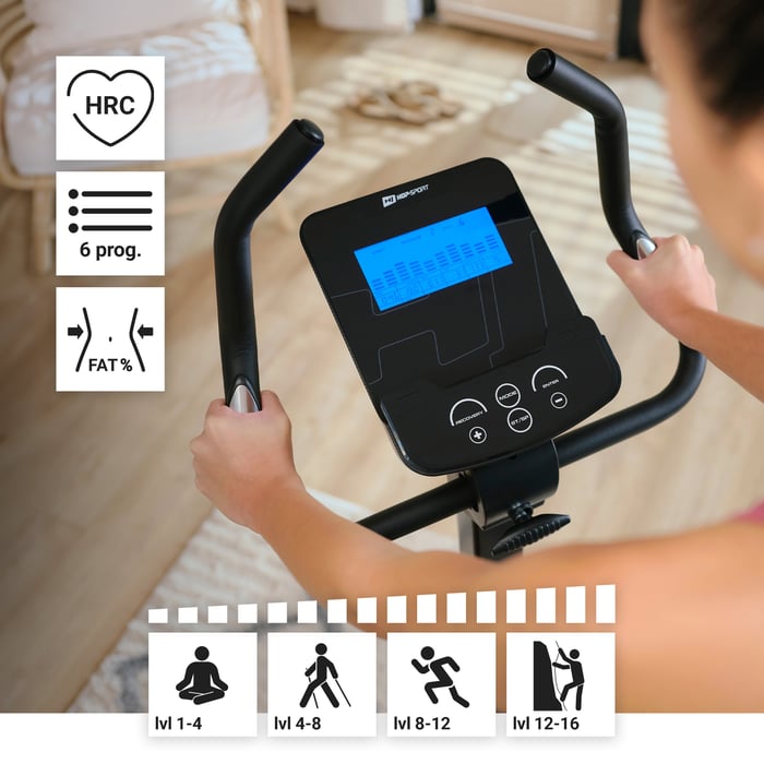 Rower stacjonarny HS-005H Host czerwony z elektroniczną regulacja oporu