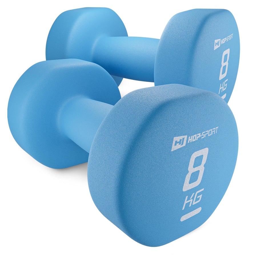 Zestaw hantelek winylowych okrą