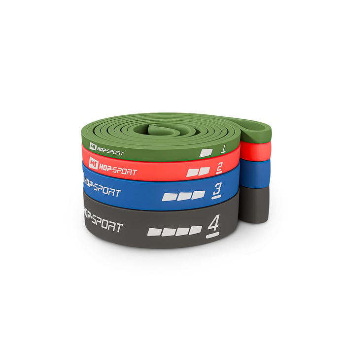 Conjunto de 4 bandas de resistencia 2-40kg de la marca Hop-Sport