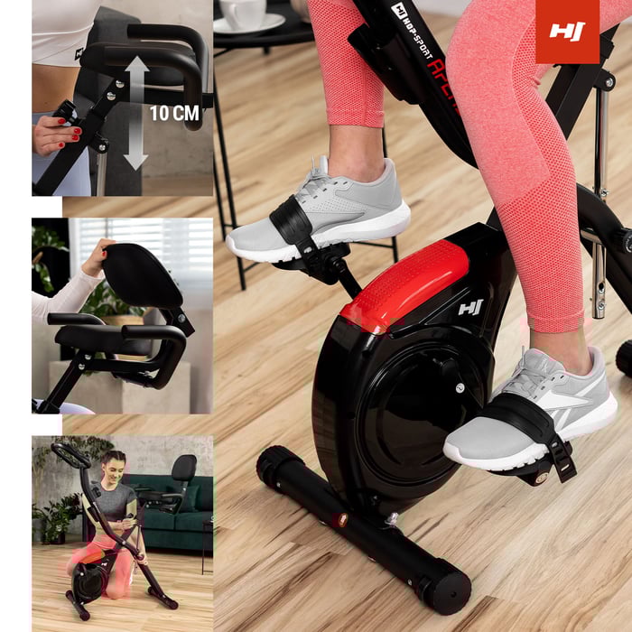 Bezpieczeństwo i komfort podczas treningu na rowerku X-bike HS-3030X Apeks czarnym