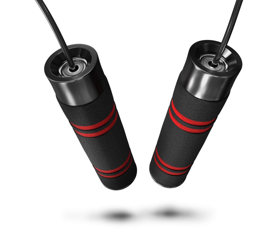 Skakanka z obciążeniem czarna