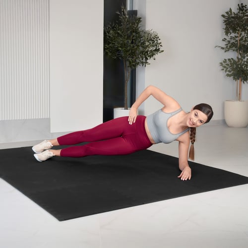 Mata puzzle EVA 1cm czarna - 4