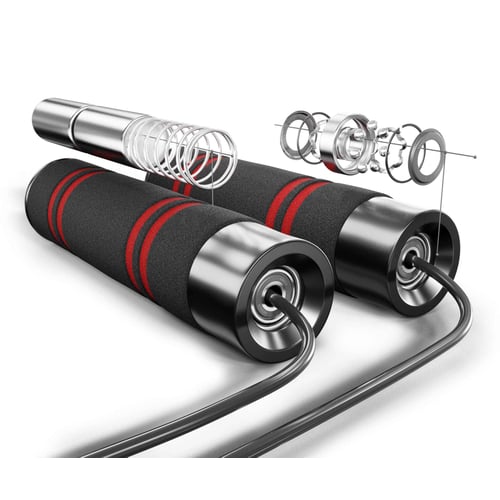 Skakanka z obciążeniem czarna