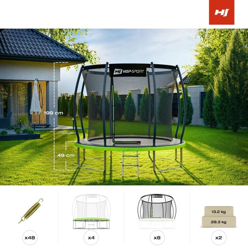 Trampolina dynia 8FT z siatką w