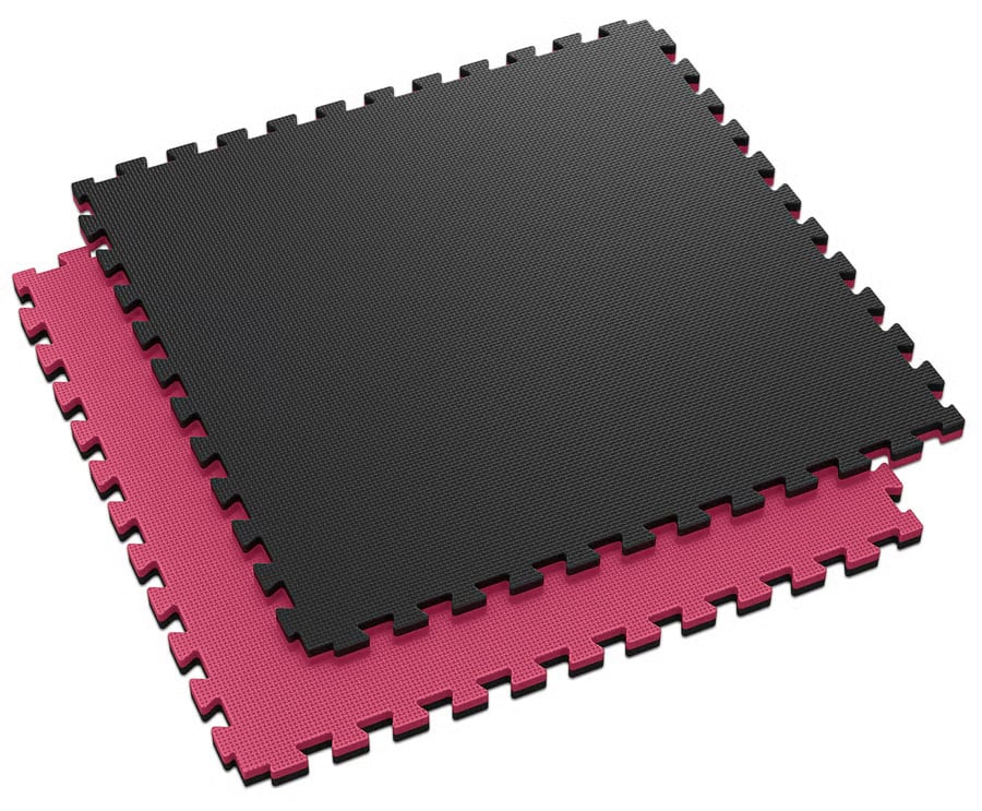 Mata puzzle EVA 2cm czarno/czer