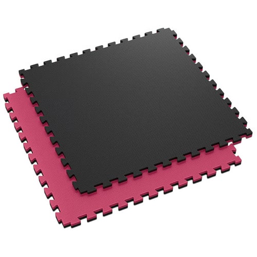 Mata puzzle EVA 2cm czarno/czer