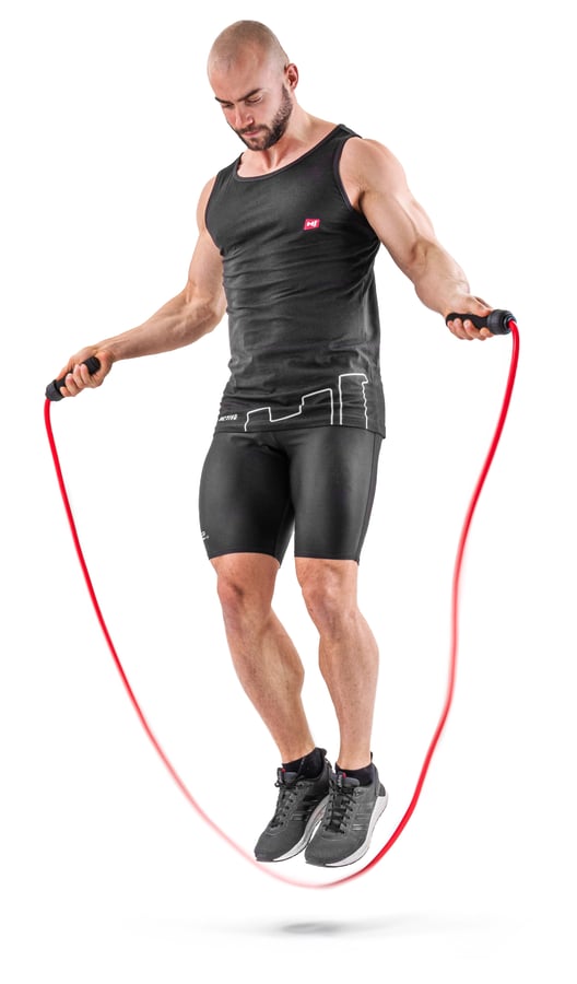 Skakanka z obciążeniem czerwona