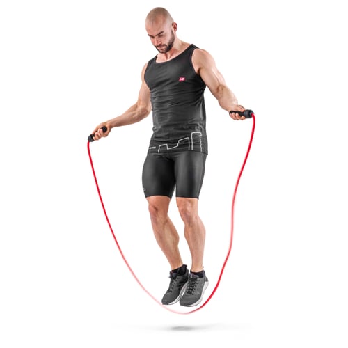 Skakanka z obciążeniem czerwona