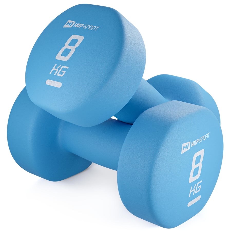 Zestaw hantelek winylowych okrą