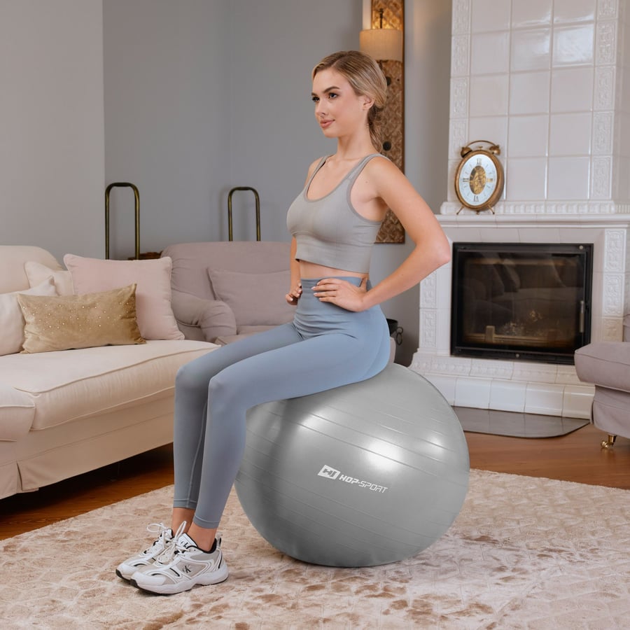 Yoga ball 65cm HS-R065YB - grey