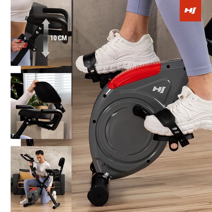 Bezpieczeństwo i komfort podczas treningu na rowerku X-bike HS-3030X Apeks szarym