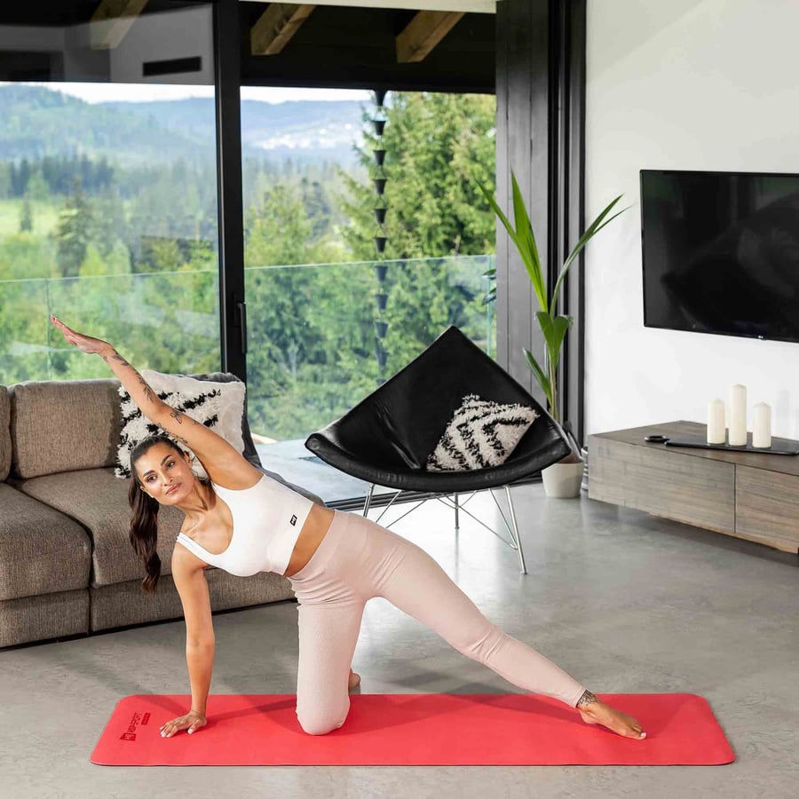 Mata fitness TPE 0,6 cm czerwon