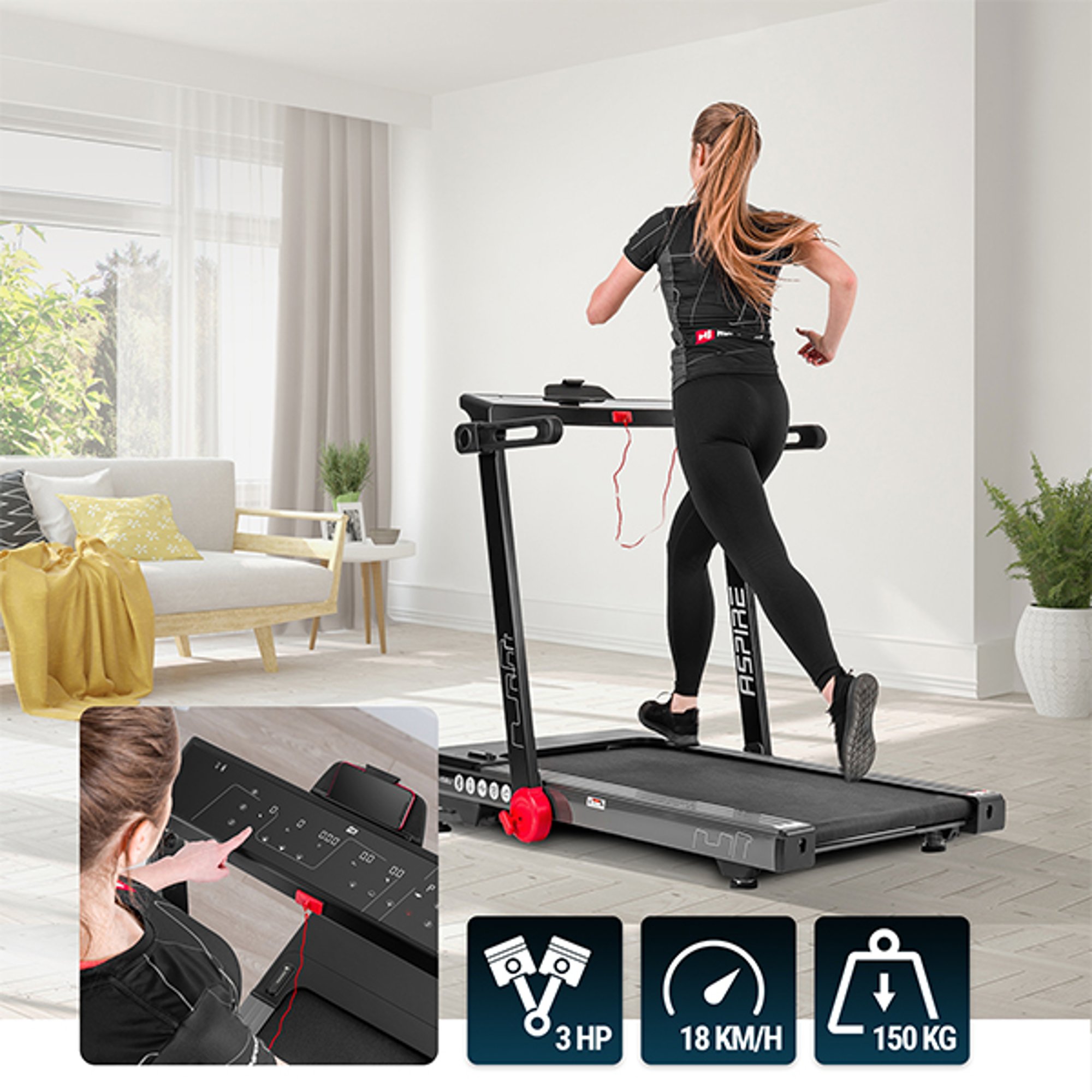 Aspire wyposażona jest w nowoczesny silnik o mocy 3 HP.