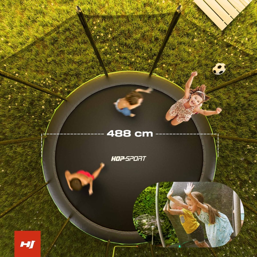 Trampolina 16FT z siatką zewnęt