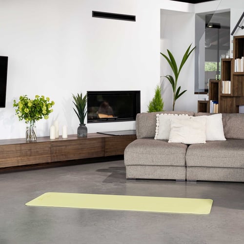 Mata fitness TPE 0,6 cm żółto/s