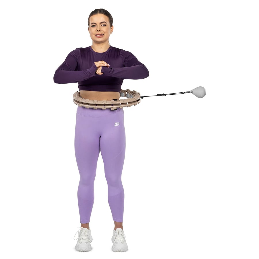hula hop beżowe z obciążeniem H