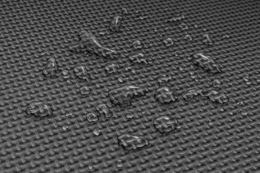 Mata puzzle EVA 1cm czarno/szar