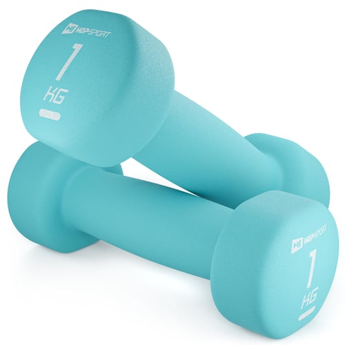 Zestaw hantelek winylowych okrą