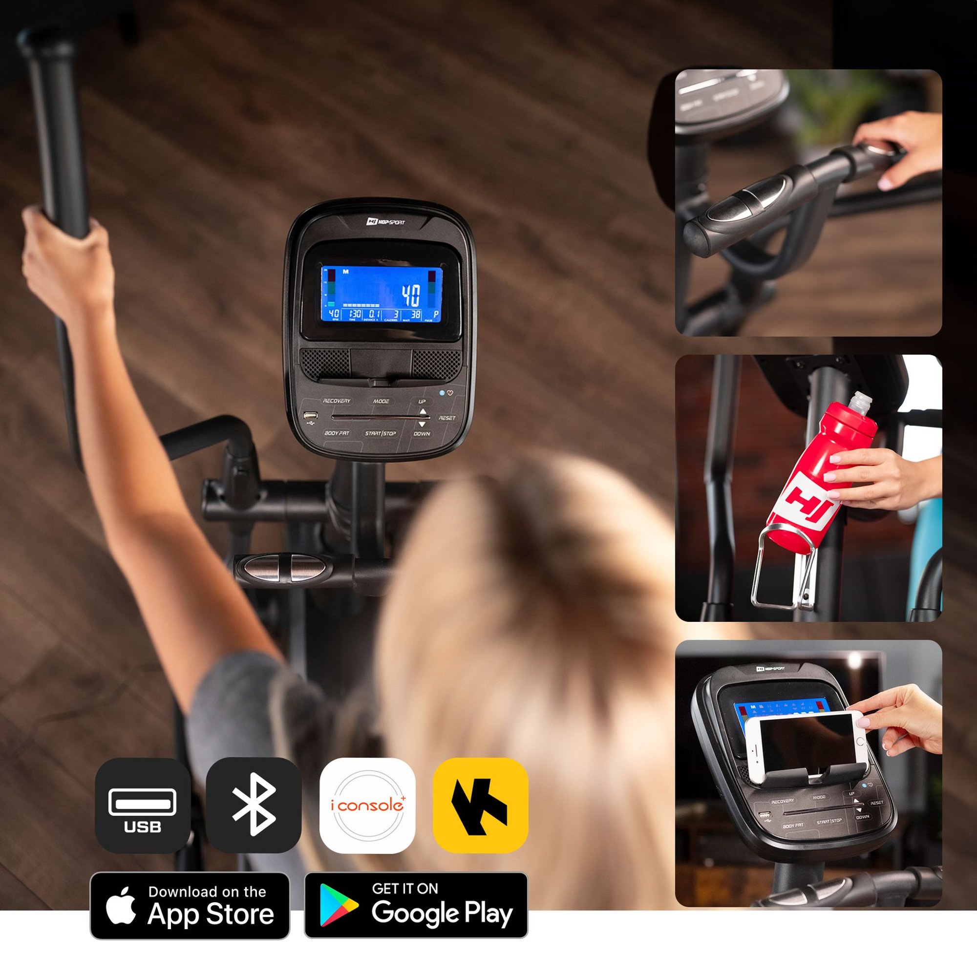 Komputer treningowy w modelu HS-160CF Stage, wyposażyliśmy w aż 12 programów treningowych