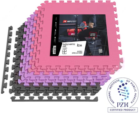 Mata puzzle EVA 1cm- 9 sztuk - 1
