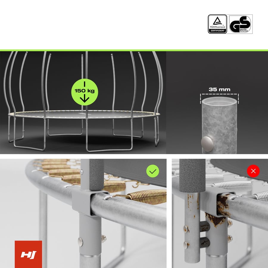 Trampolina dynia 14FT z siatką