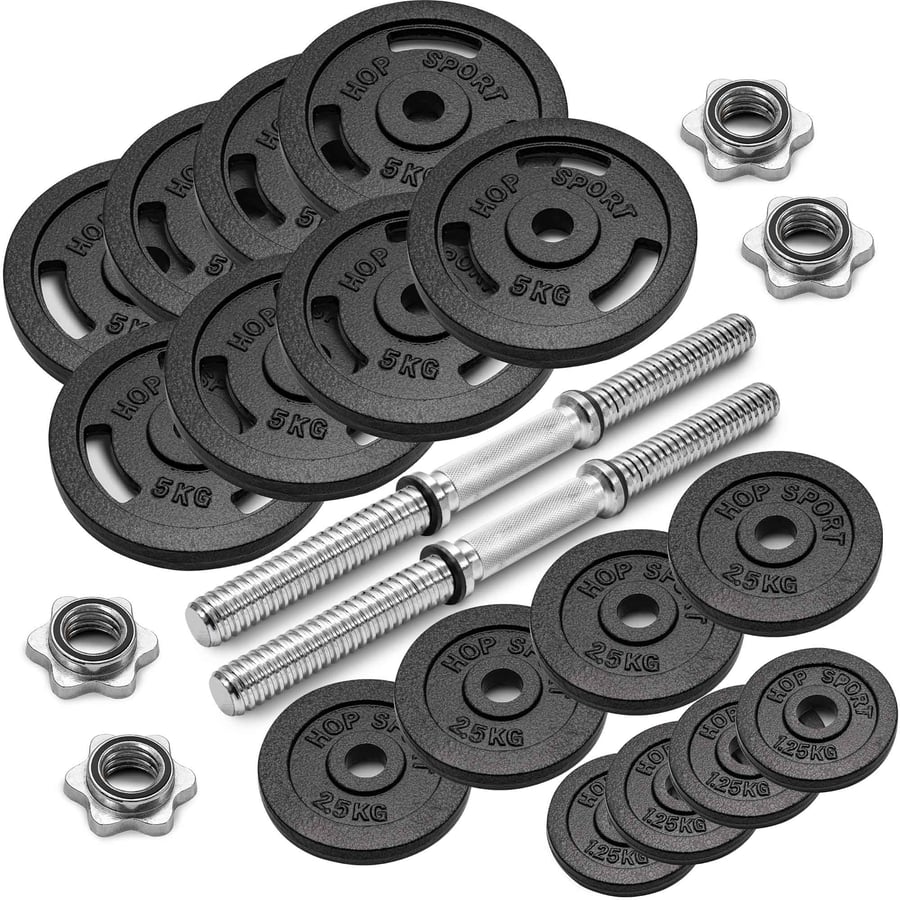 Zestaw hantli żeliwnych 2x30kg