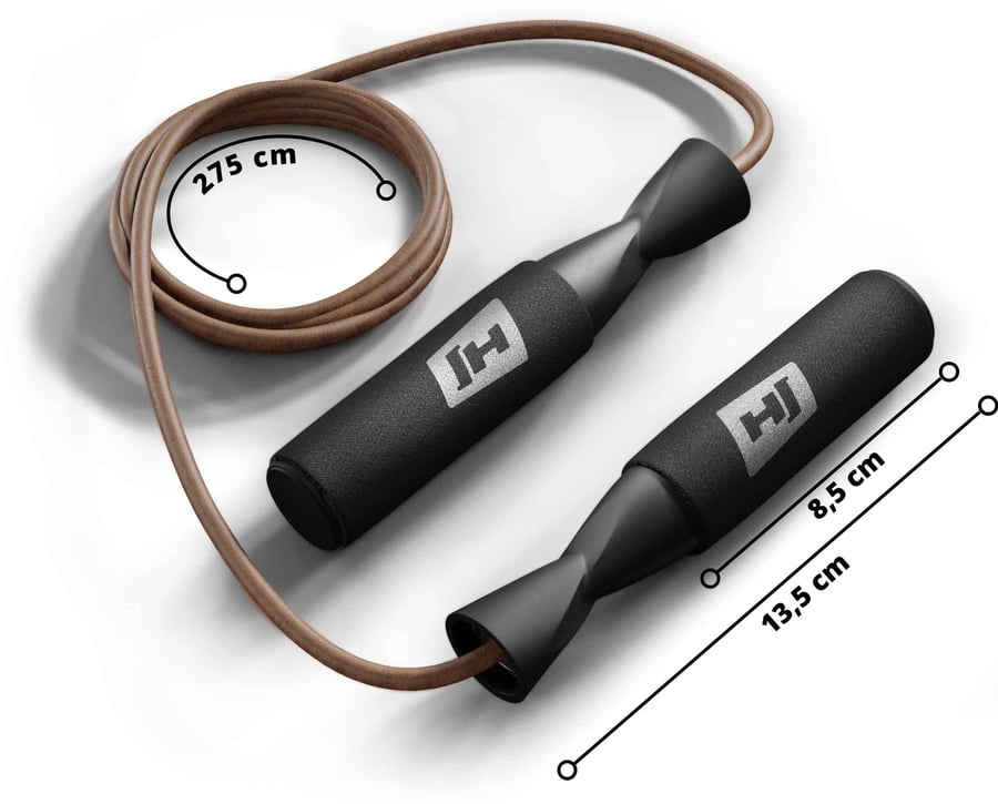 Skakanka skórzana 275cm – czarn